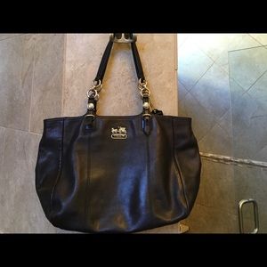 Coach Madison Mia black tote